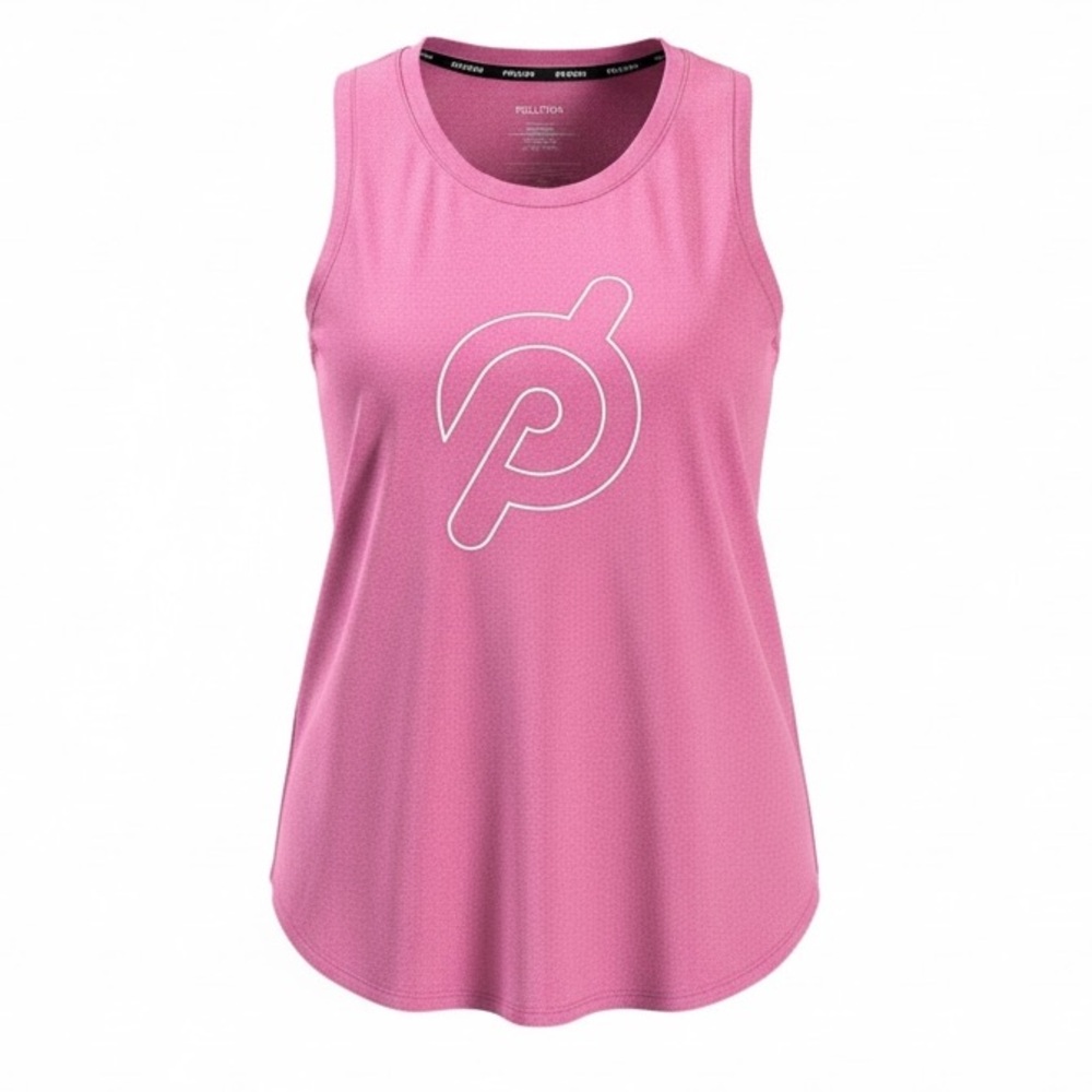 PELETON pink loose fit muscle shirt style top size Medium